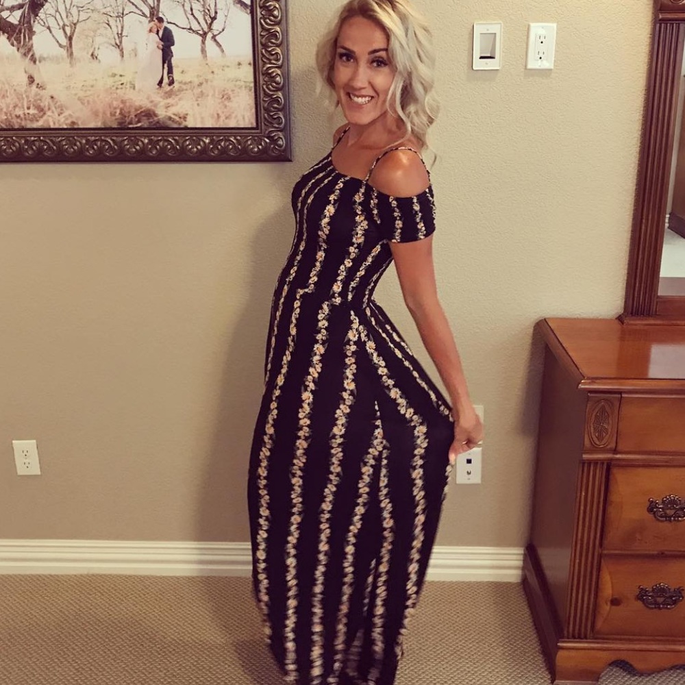 Off Shoulder Maxi Dress